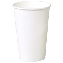 Kaffebæger Pap Ø90x135mm 40cl 16oz Single Wall Hvid product photo