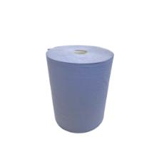 Aftørringsrulle Industri 2-lag Ø29.5cm 37cmx350m Genbrug Blå product photo