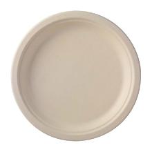 Tallerken rund Ø26 cm med flad kant bagasse Greaseproof FF beige product photo