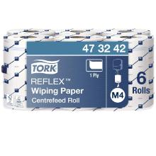 H&aring;ndkl&aelig;derulle Tork Reflex M4 1-lag 300 m til Reflex dispenser Hvid product photo
