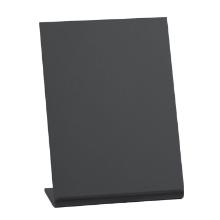 Skilt Securit A6 L-formet Vertikal tavle Frostet sort/blank bagside 3 stk pr sæt product photo