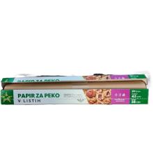 Bagepapir Catersource I Ark Ubleget L42xB38cm med Silikone Brun product photo