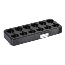 Oplader til 12 stk LED lamper sort product photo