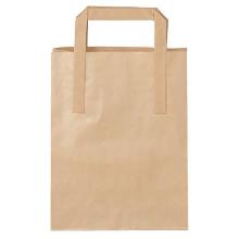 Bærepose 4.9ltr 180x80x220mm 70g Papir Med Hank Brun product photo