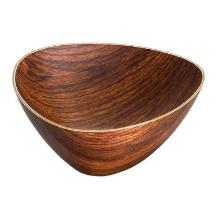 Skål Retro 19.5x19.5x10 cm Trekant PS Brun product photo