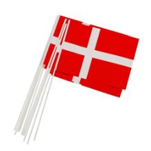 Flag A5 på plastpind Dannebrog 20x40cm Papir/Plast Rød/Hvid product photo
