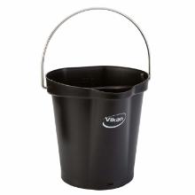 Spand Vikan Hygiejne 6 ltr Sort Reng&oslash;ring/f&oslash;devarekontakt product photo