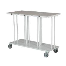 Affaldsstativ trippel med l&aring;g med b&oslash;lje hvid til 110ltr product photo