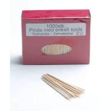 Tandstik 80 mm Spids i begge ender L&oslash;s i &AElig;ske Tr&aelig; product photo