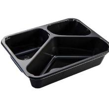 Bakke 3-rum 2227-3K 227x178x53 mm CPET Sort product photo