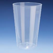 Plastbæger 40 cl Ø85 mm H128 mm flergangs PP semi transparent product photo