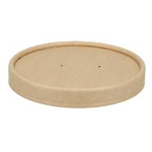 Paplåg Verive Ø96mm til soup-to-go bæger pap/PLA Brun product photo