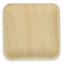 Tallerken Verive palmeblad firkantet 18x18x3cm natur product photo