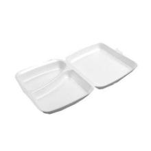 Termobakke 2-rum 247x198x75 mm Hængslet låg XPS Hvid HP 4/2 TT product photo