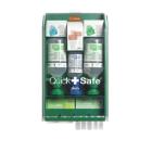 Sikkerhedsskab QuickSafe Complete m/øjenskyller brandgel plastre kompres sårrens product photo