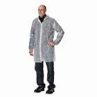 Engangskittel non-woven str XXL hvid m/trykknap product photo