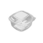 Salatbakke SquarePac klar 500 ml med hængslet låg 130x127x64 mm APET product photo
