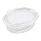 Salatbakke med hængslet låg oval klar 1000 ml Clearshow rpet product photo