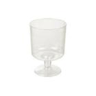 Vinglas på fast fod 20 cl klar plast ps product photo