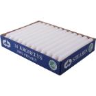 Kronelys Ø22x200 mm Brændetid 7 timer Ren Stearin Svanemærket Hvid product photo