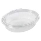 Salatbakke med hængslet låg oval klar 370 ml Clearshow rpet product photo