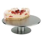 Kage opsats Ø30.5xH9 cm. Matpoleret rustfri stål product photo