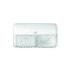 Dispenser Toiletpapir Tork Twin T4 ABS Plast Hvid til almindelige 2 rl product photo