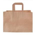 Bærepose 17 ltr 350x170x245 mm 70 gr Blomsterbærerpose med Hank Papir Brun product photo