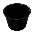 Dressingb&aelig;ger 110 ml/4 oz &Oslash;74x45 mm PP Sort l&aring;g 502646 product photo