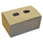 Pommes frites boks 140x93x64 mm med Låg Kraft Brun/Hvid product photo