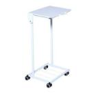 Affaldsstativ med låg 110 ltr sække pulverlakeret hvid product photo
