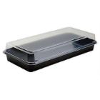 Plastbakke Lunchbox 1-rum 270x135x54 mm PS Sort/Klar product photo