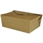 Takeaway æske 1600 ml 195x140x63 mm FSC-Mærket Karton med Bio-coating Brun product photo