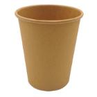 Kaffebæger Pap 25 cl 8 oz Ø80x90 mm ubleget brun product photo
