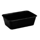 Bakke 960 ml 175x120x60 mm Nudelbakke til Microovn PP Sort product photo