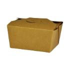 Takeaway æske 600 ml 113x90x65 mm FSC-mærket Karton med Bio-coating Brun product photo