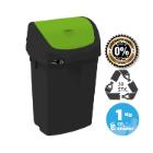 Affaldsbeholder Nordic Recycle 25 ltr Sort gr&oslash;n vippel&aring;g product photo