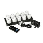 Ladestation Duni LED bevægelig flamme 10 stk 38x36 mm product photo