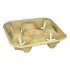 Kopholder bakke pap til 4 bægre 21,5x21,5x4,22 cm natur product photo