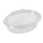 Salatbakke Clearshow 250 ml 150x112x45 mm oval hængslet låg RPET Klar product photo