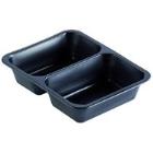 Bakke 2-rum 227x178x50 mm Caterline 645/540 ml PP Sort product photo