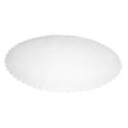 Fadpapir 33x50 cm Oval Præget Hvid product photo