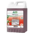 Sanitetsrengøring alkalisk Sanet Alkastar Blomstermærket med parfume 5 ltr Rød product photo