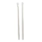 Sugerør Ø8x210 mm uden knæk bionedbrydelig med spade/ske Hvid product photo