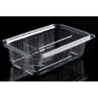 Plastbæger Catersource 750 ml 97x165x55 mm firkantet hængslet låg RPET Klar product photo