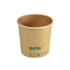 Skål rund 360 ml Ronda Short Ø90x84 mm brun pap FSC product photo