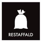 Piktogram Restaffald 120x120 mm Sort product photo