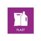 Piktogram Plast 120x120 mm Lilla product photo