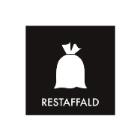 Piktogram Restaffald 120x120mm hvid uden baggrund product photo