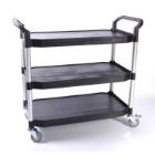 Serveringsvogn L85xB48xH100 alu fiberplast 3 hylder product photo